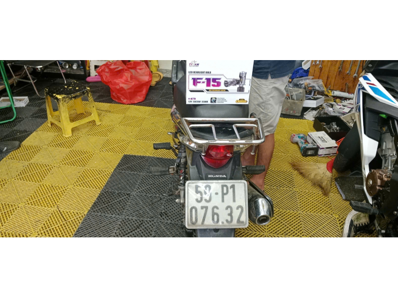 Độ đèn nâng cấp ánh sáng NÂNG CẤP ÁNH SÁNG BI LED MINI TITAN MOTO F15 CHO XE WAVE RSX